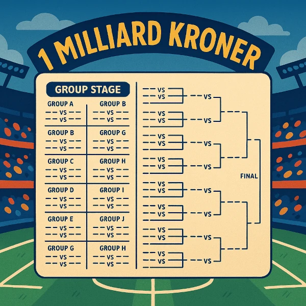 Tipp alle 64 kamper rett og vinn 1 milliard kroner